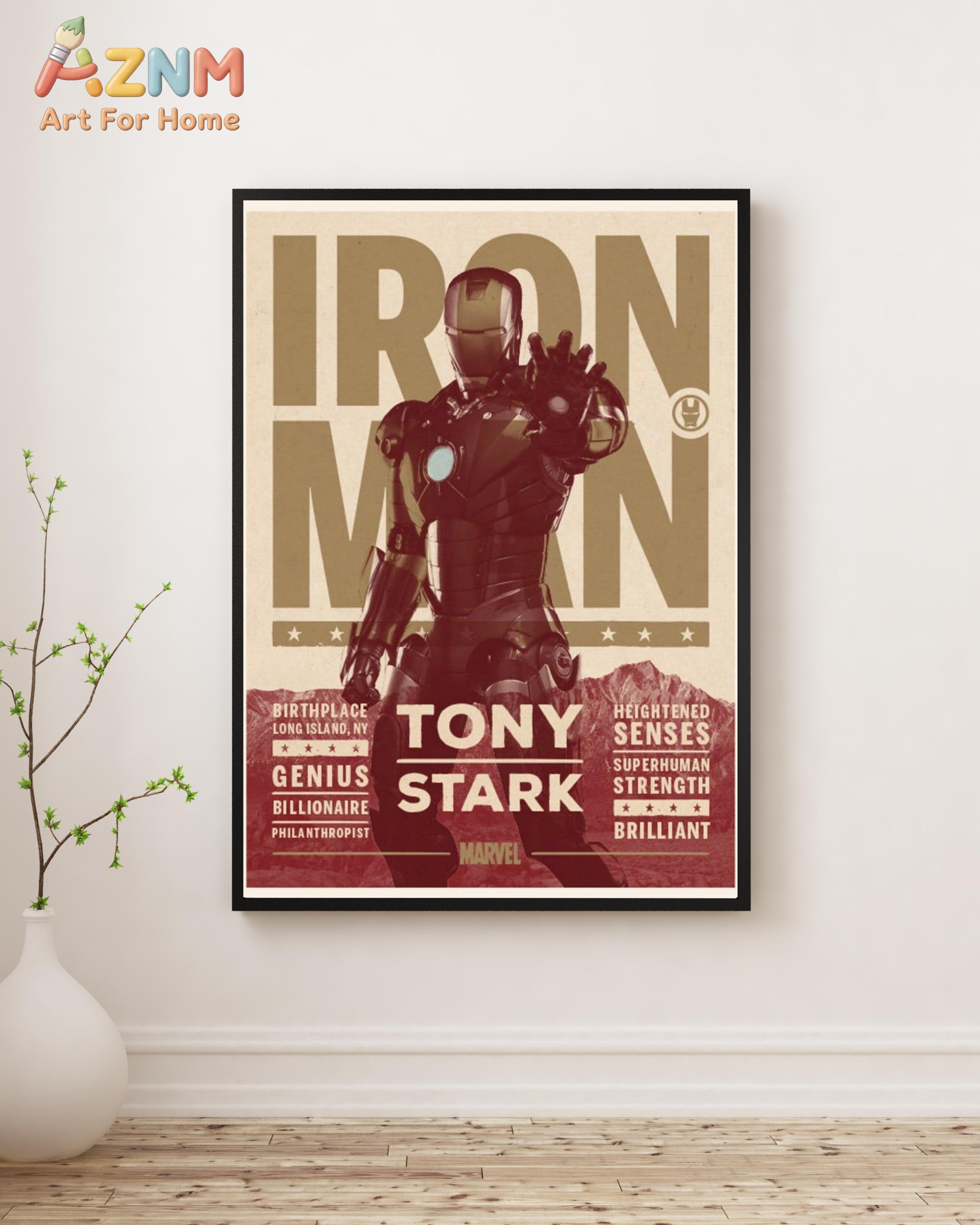 Home Cinema Decor - Iron Man Vintage Posteri _ Tony