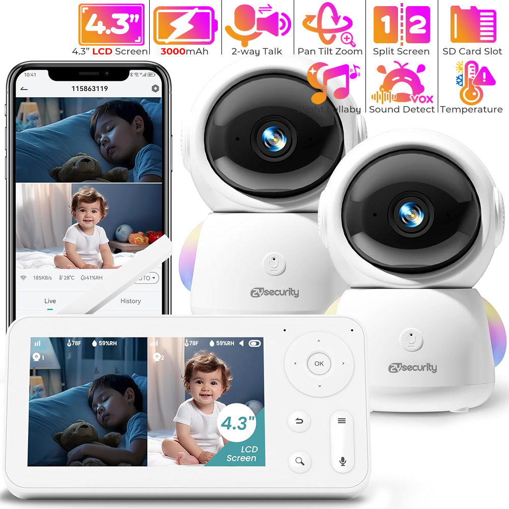 Home Cinema Wireless - 2 Kamera ve Sesli 2K Bebek
