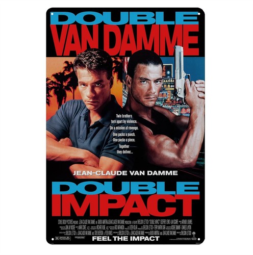 Home Cinema Decor - Double Impact van damme Film Metal