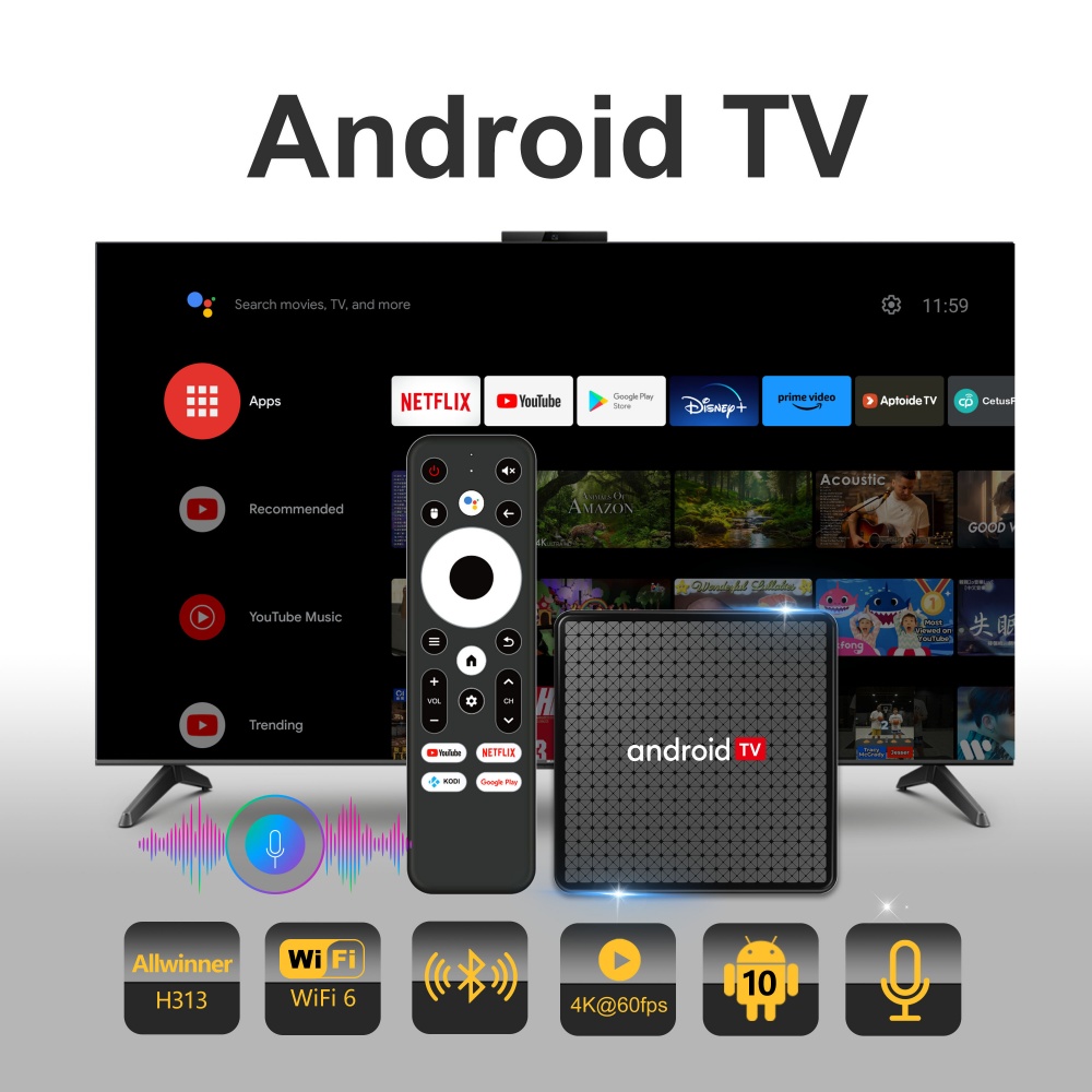Wudung X5 TV Box AndroidTV All - Home Cinema Media Player incelemesi ve fiyatı