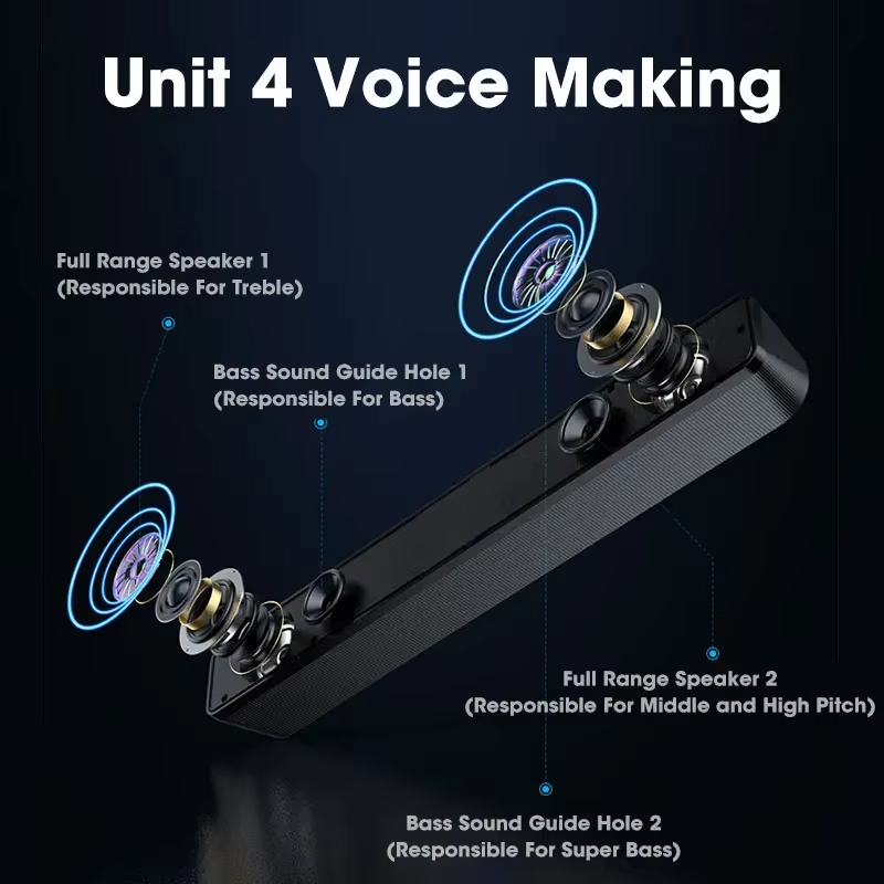 Bluetooth 5.0 4D surround ses  - Home Theater Speaker incelemesi ve fiyatı